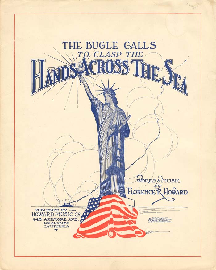 Music Sheet for The Bugle Calls to Clasp the Hands Across the Sea